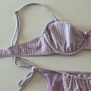 Forever 21 Lavender Plaid Bikini